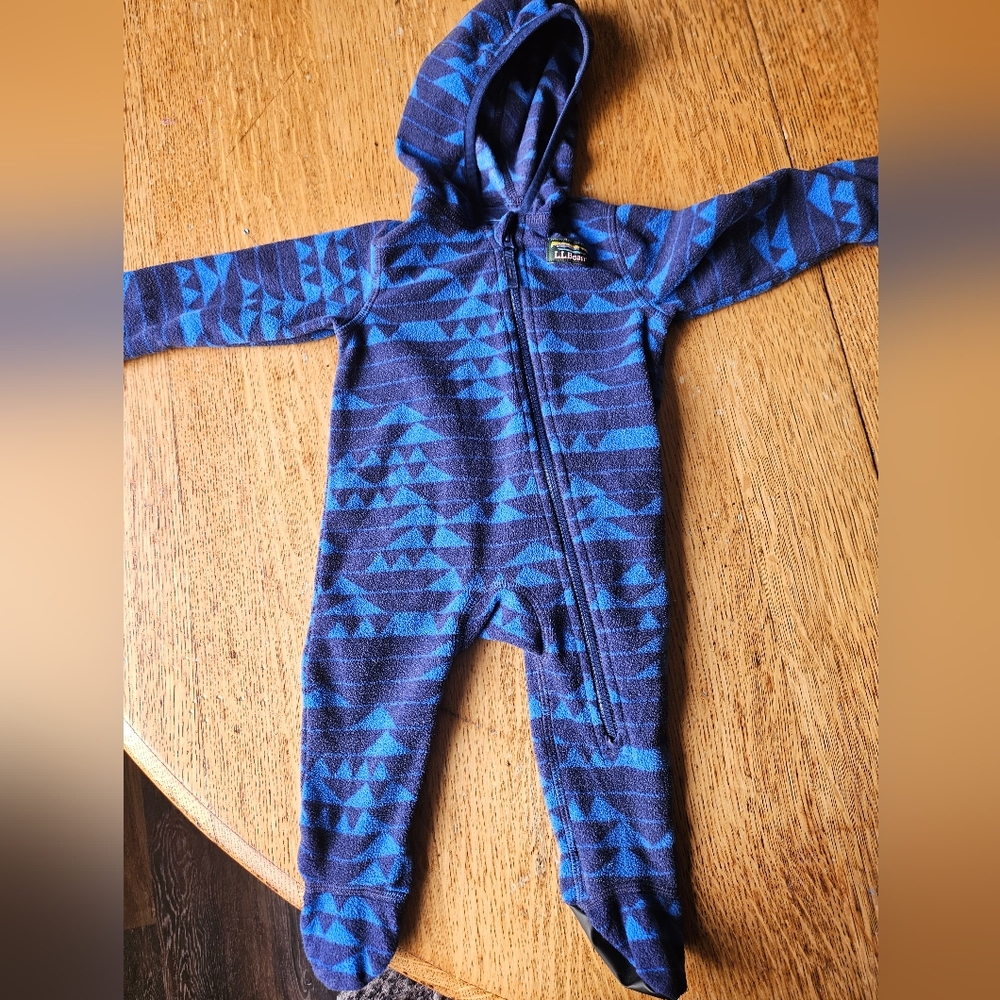 LL Bean infant fleece bunting